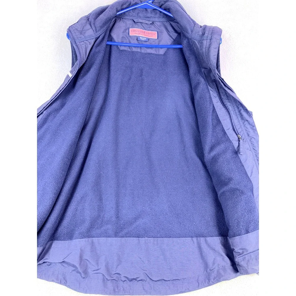Vineyard Vines Men's Small Navy Blue Fleece Lined Vest‎